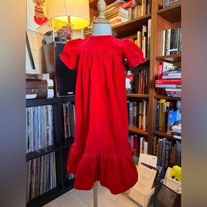 Vintage handmade red velvet dress